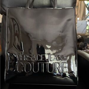 Versace Jeans Collection Black Interior Logo Tote